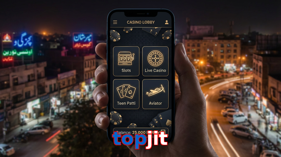 Main screen of Topjit app page for PK players