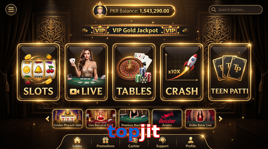 Main screen of Topjit casino page for PK players